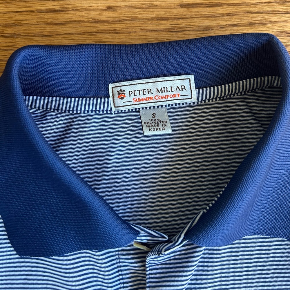 Peter Millar Summer Comfort Polo Blue Small